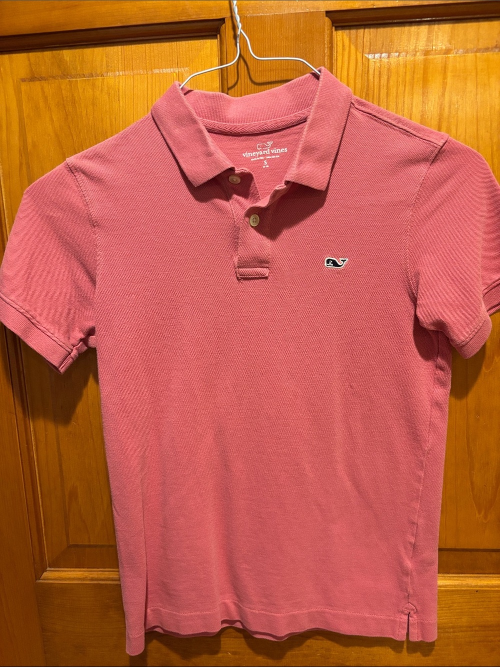 Vineyard Vines Boys Coral Pink Polo